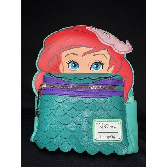 RARE!! Ariel Cosplay Loungefly X Disney Litte Mermaid COSPLAY Mini Backpack